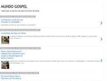 Tablet Screenshot of mundogospelnoticias.blogspot.com