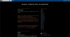 Desktop Screenshot of minhacompulsaoalimentar.blogspot.com