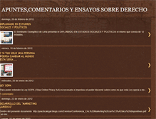 Tablet Screenshot of ensayossobrederecho.blogspot.com