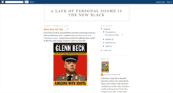 Desktop Screenshot of lackofpersonalshameisthenewblack.blogspot.com