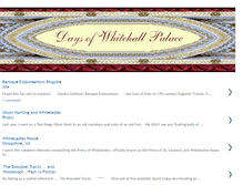 Tablet Screenshot of daysofwhitehallpalace.blogspot.com