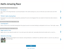 Tablet Screenshot of maths-amazing-race.blogspot.com