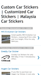 Mobile Screenshot of customizedcarstickers.blogspot.com