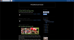 Desktop Screenshot of pedrosaysgo.blogspot.com