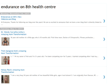 Tablet Screenshot of endurance8health.blogspot.com