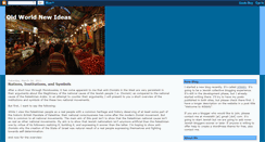 Desktop Screenshot of oldworldnewideas.blogspot.com