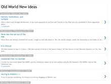 Tablet Screenshot of oldworldnewideas.blogspot.com