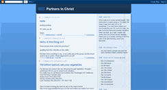 Desktop Screenshot of partnersinchrist.blogspot.com