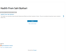 Tablet Screenshot of hadith-part01.blogspot.com