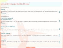 Tablet Screenshot of mccarthyismandtheredscare.blogspot.com