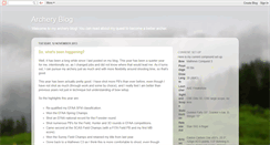 Desktop Screenshot of bloggingarchery.blogspot.com