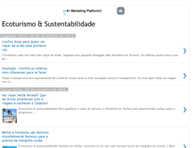 Tablet Screenshot of ecoturismoesustentabilidade.blogspot.com
