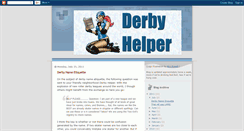 Desktop Screenshot of derbyhelper.blogspot.com