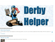 Tablet Screenshot of derbyhelper.blogspot.com