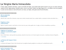Tablet Screenshot of mariaimmacolata.blogspot.com