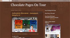 Desktop Screenshot of chocolatepagesontour.blogspot.com