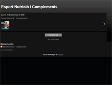 Tablet Screenshot of esportnutricioicomplements.blogspot.com
