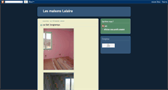 Desktop Screenshot of maisonslalaire.blogspot.com