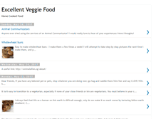 Tablet Screenshot of excellentveggiefood.blogspot.com