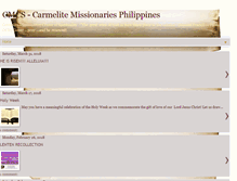 Tablet Screenshot of cmcenterofspirituality.blogspot.com