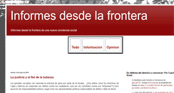 Desktop Screenshot of informedesdelafrontera.blogspot.com