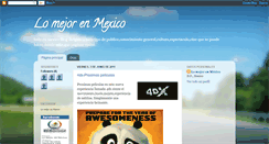 Desktop Screenshot of lomejorenmexico.blogspot.com