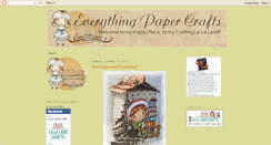 Desktop Screenshot of everythingpapercrafts.blogspot.com