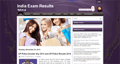 Desktop Screenshot of indiaexamresultsinfo.blogspot.com