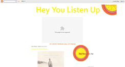 Desktop Screenshot of heyyoulistenup.blogspot.com