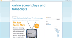 Desktop Screenshot of onlinescreenplays.blogspot.com