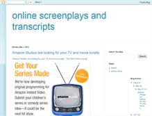 Tablet Screenshot of onlinescreenplays.blogspot.com