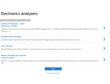 Tablet Screenshot of electronics-analyzers.blogspot.com