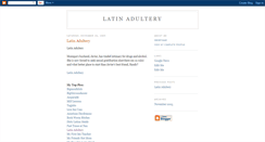 Desktop Screenshot of latinadultery99.blogspot.com