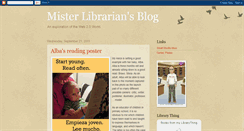Desktop Screenshot of misterlibrarian.blogspot.com