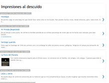 Tablet Screenshot of impresionesaldescuido.blogspot.com