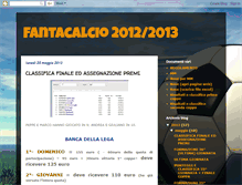 Tablet Screenshot of fantacalcio8.blogspot.com