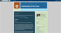 Desktop Screenshot of communityoftherisen.blogspot.com