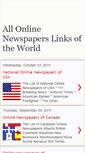 Mobile Screenshot of onlinenewspaperslinks.blogspot.com