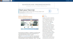 Desktop Screenshot of kostenlose-pressedienste.blogspot.com