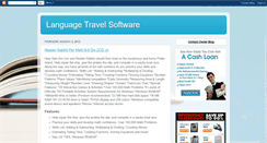 Desktop Screenshot of languagetravelsoft.blogspot.com