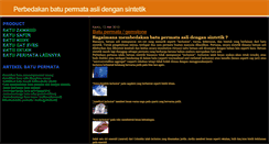 Desktop Screenshot of batu-permata-asli-sintetik.blogspot.com