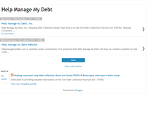 Tablet Screenshot of helpmanagemydebt.blogspot.com