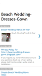 Mobile Screenshot of beachwedding-dresses-gown.blogspot.com