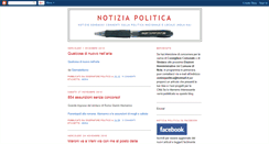 Desktop Screenshot of notiziapolitica.blogspot.com