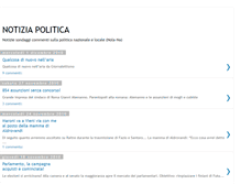 Tablet Screenshot of notiziapolitica.blogspot.com