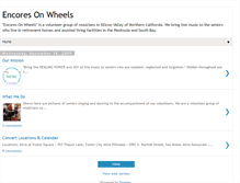 Tablet Screenshot of encores-on-wheels.blogspot.com