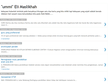 Tablet Screenshot of elimaslikhah.blogspot.com