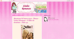 Desktop Screenshot of lindosromances.blogspot.com