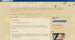 Desktop Screenshot of gaymormonguy.blogspot.com