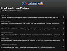 Tablet Screenshot of morelmushroomrecipes.blogspot.com
